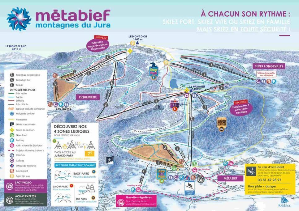 Detente Au Coeur De La Station Métabief Екстериор снимка